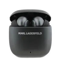 Bezdrátová sluchátka Karl Lagerfeld Elongated Logo ANC/ENC TWS, černá