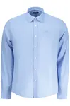 Pánská modrá košile s dlouhým rukávem