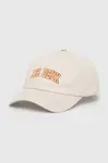Bavlněná baseballová čepice Les Deux béžová barva, s aplikací