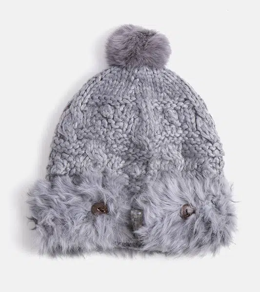 Gemre Grey hat with fur Danna