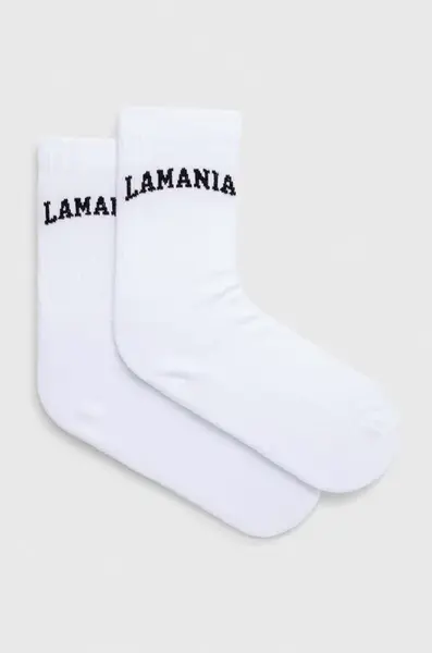 Ponožky La Mania dámské, bílá barva