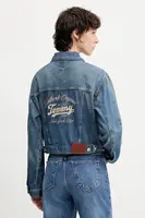 Džínová bunda Tommy Jeans modrá barva, přechodná, DW0DW21061