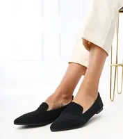 Gemre Black Lace Women's Ballet Flats Gerania