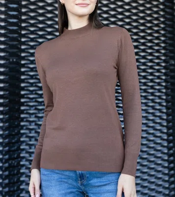 Gemre Brown classic loose-fit sweater Essana