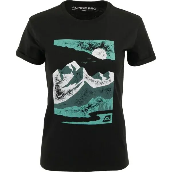 ALPINE PRO NUNA Dámské triko, černá, velikost