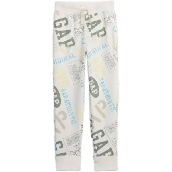 GAP V-SPR PRT LOGO Chlapecké tepláky, bílá, velikost