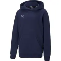 Puma TEAMGOAL 23 CASUALS HOODIE Dětská fotbalová mikina, tmavě modrá, velikost