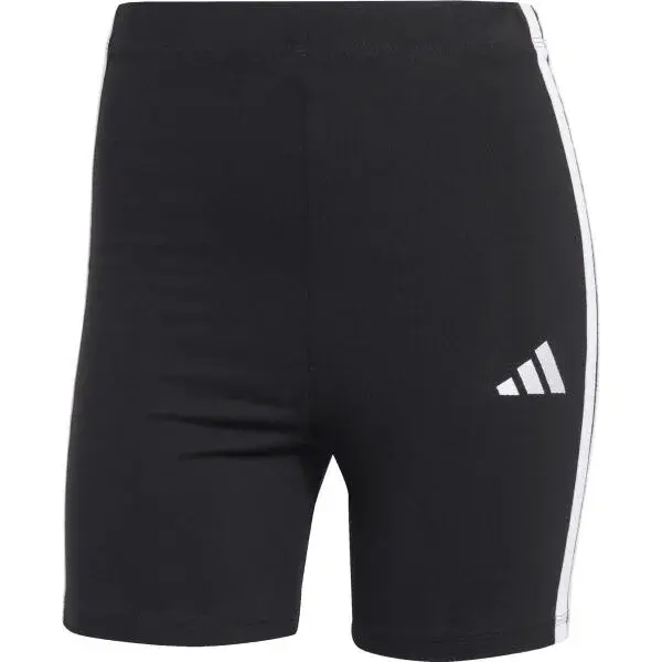 adidas 3-STRIPES SINGLE JERSEY SHORTS Dámské volnočasové šortky, černá, velikost