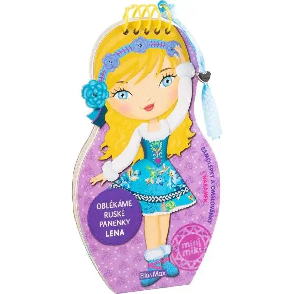 ELLA & MAX LENA Oblékáme ruské panenky - omalovánky, mix, velikost