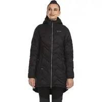 KILPI LEILA Dámský zateplený kabát, černá, velikost