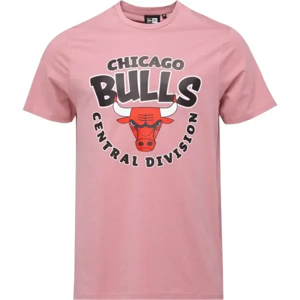 New Era CHICAGO BULLS NBA BUBBLE WORDMARK Pánske tričko, ružová, veľkosť