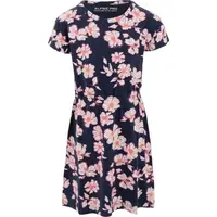 ALPINE PRO ELEWO Dievčenské šaty, tmavo modrá, veľkosť 152-158