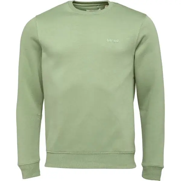 BLEND BHDOWNTON CREW NECK SWEAT NOOS Pánská mikina, světle zelená, velikost