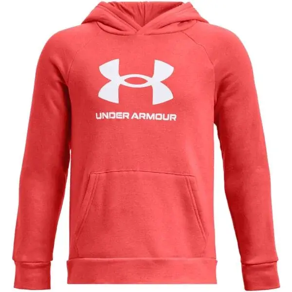 Under Armour RIVAL Chlapecká mikina, červená, velikost L