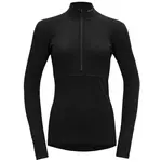 Devold LAUPAREN MERINO 190 NECK W Dámské triko, černá, velikost