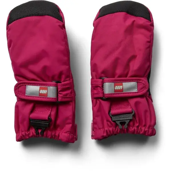 LEGO&reg; kidswear LWARIPO 703 Dětské lyžařské rukavice, růžová, velikost 86-92