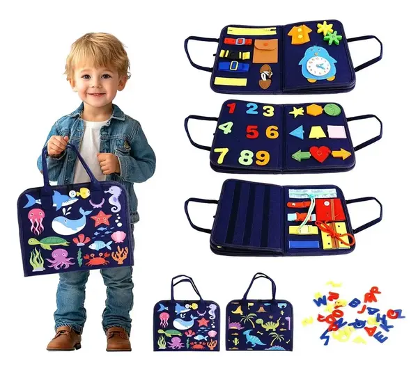 Senzorická busy kniha Vodní / Dino svet