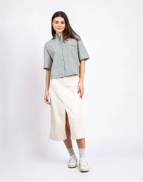 Yerse Denim Midi Skirt 002 ECRU S