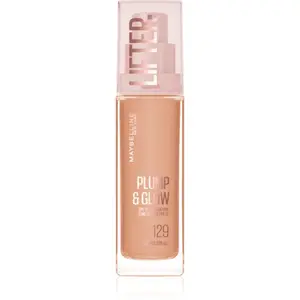 MAYBELLINE NEW YORK Lifter Plump & Glow rozjasňujúci make-up pre prirodzený vzhľad odtieň 129 30 ml