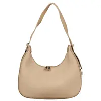 Stylová dámská koženková kabelka na rameno Agatha, béžová