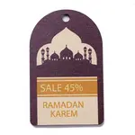 Ramadan Theme Wood Pendants