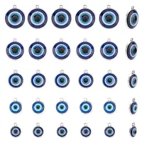 30Pcs 5 Style Plastic Pendants