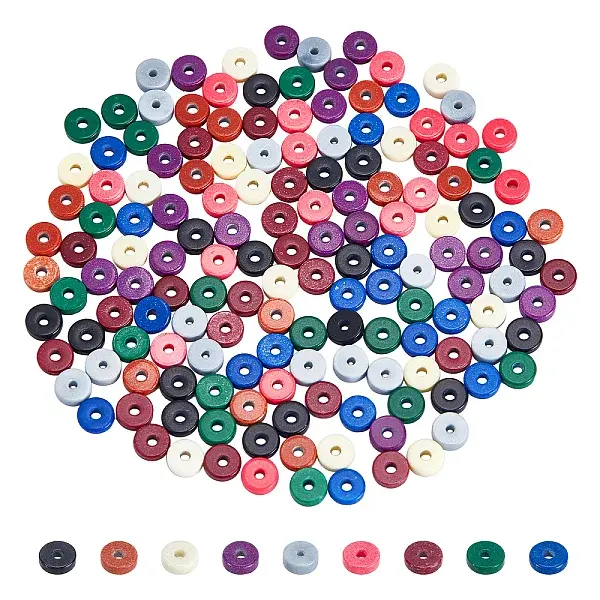 180Pcs 9 Colors Natural Agate Beads Strands