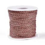 100M Segment Dyed Round Polyester Metallic Braided Cords