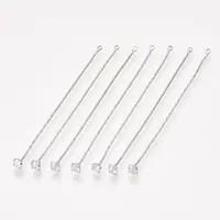 Brass Boston Link Chain Tassel Big Pendants