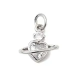 Brass Pave Cubic Zirconia Pendants