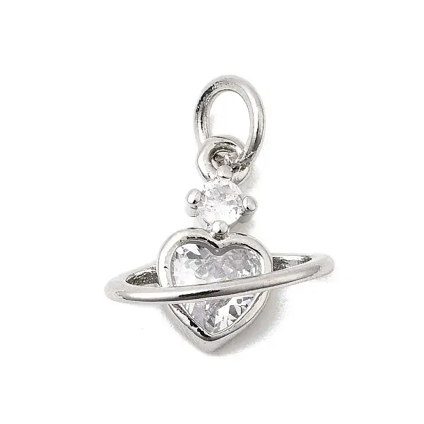 Brass Pave Cubic Zirconia Pendants