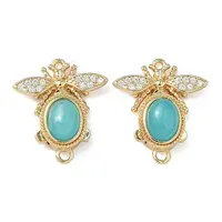 Brass Micro Pave Clear Cubic Zirconia Box Clasps