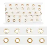 1 Strand Cotton Cords with Golden Color Plated Brass Eyelets