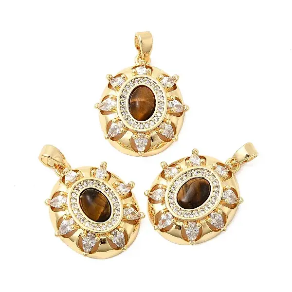 Natural Tiger Eye Pendants