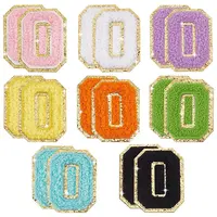 16Pcs 8 Colors Computerized Towel Embroidery Cloth Self Adhesive Patches