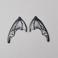 Translucent Resin Glitter Powder Pendants