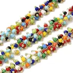 Handmade Glass Seed Beaded Cluster Chains