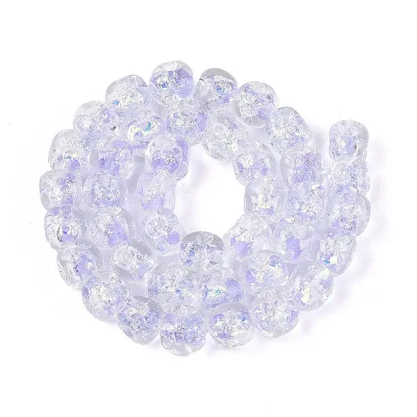 Handmade Foil Lampwork Beads Strands