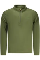 Pánská fleecová mikina na zip zelená