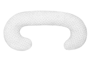 SCAMP univerzální kojící polštář ve tvaru C Little Heart White Grey