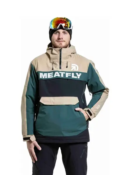 Meatfly pánská SNB & SKI bunda Zenith Black / Safari | Černá | Velikost L