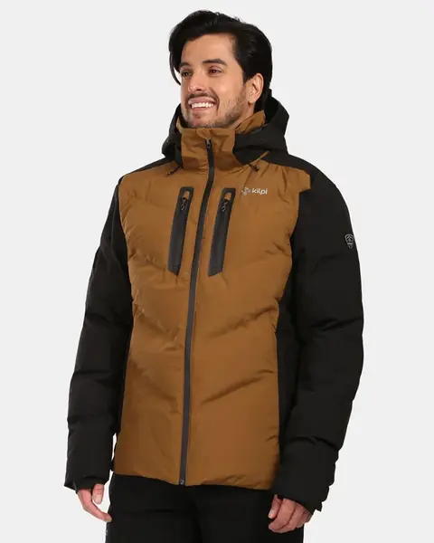 Pánská lyžařská bunda kilpi skimmio-m hnědá 3xl