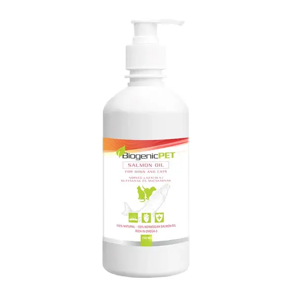 BiogenicPet Nórsky lososový olej pre psy a mačky 250 ml