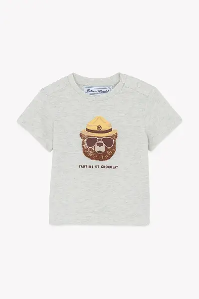 Bavlněné dětské tričko Tartine et Chocolat