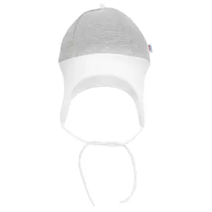 New Baby Kojenecká čepička  The Best šedá, vel. 74 (6-9m)