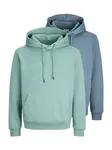 JACK & JONES Mikina 'JJEBRADLEY'  zafírová / mätová