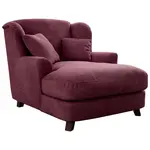 Sit & More XXL KŘESLO, textil, kompozitní dřevo, tmavě červená