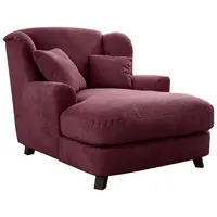 Sit & More XXL KŘESLO, textil, kompozitní dřevo, tmavě červená