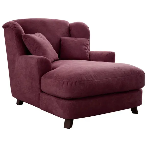 Sit & More XXL KŘESLO, textil, kompozitní dřevo, tmavě červená