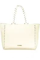 Veľká biela kabelka s nitmi